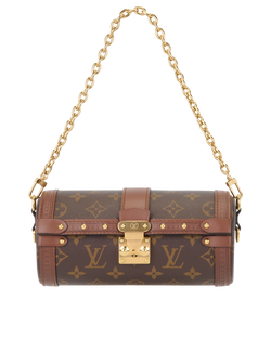 Papillon Trunk Bag, Canvas/Leather, Mono, NFC, DB/S/E, 3*